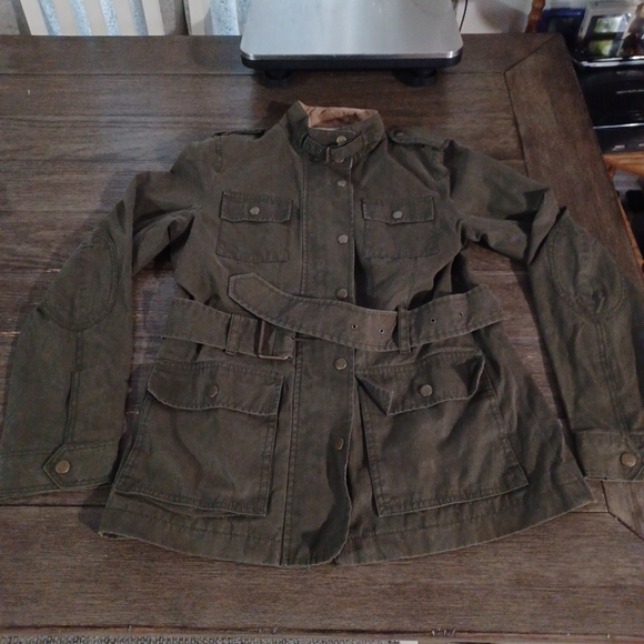 Banana Republic heritage Women's Field Safary Jacket Green Adventure size S - Picture 1 of 15